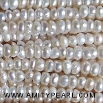 3523 center drilled pearl 3-3.5mm white color